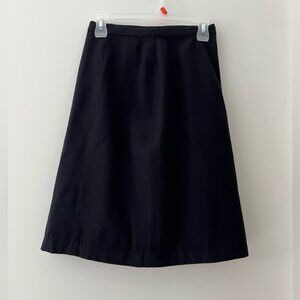 Wool A-line skirt